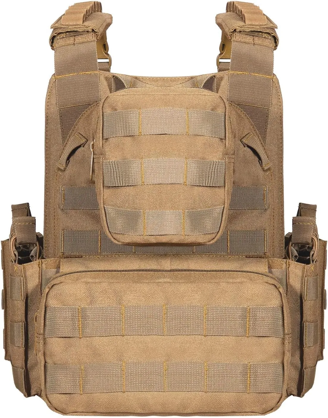 BOMTURN 1000D Tactical Vest for Men Quick Release Modular Vest Adjustable Vest Outdoor