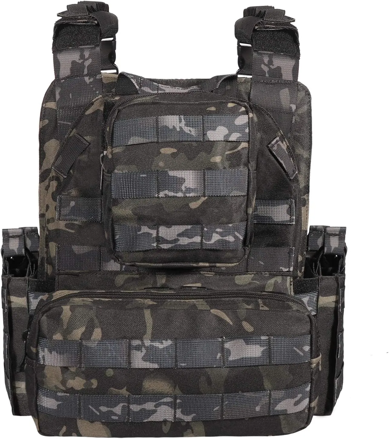 BOMTURN 1000D Tactical Vest for Men Quick Release Modular Vest Adjustable Vest Outdoor