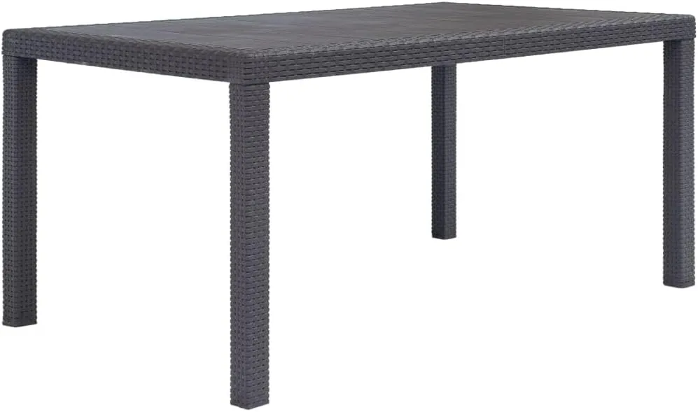 Brown Outdoor Table, Dining, Camping, Furniture, Portable, Kitchen Garden Table - 59.1 x 35.4 x 28.3 Inch