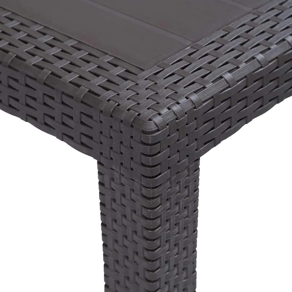 Brown Outdoor Table, Dining, Camping, Furniture, Portable, Kitchen Garden Table - 59.1 x 35.4 x 28.3 Inch