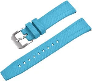 Busluo Fkm Rubber Watch Strap 20mm 22mm Watch Band Fluororubber Fit for Traditional Diving Watch Accessories