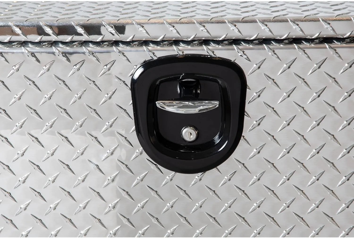 Buyers Products 1705103 Diamond Tread Aluminum Underbody Truck Tool Box W/Compression Latch, 18 x 18 x 30 Inch, Made in the USA, Truck Box For Storage & Organization, Durable Job Box for Truck