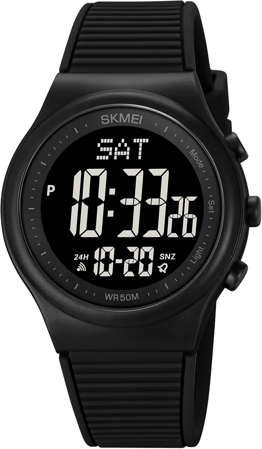 CakCity Digital Watch for Women Waterproof Stopwatch Sports Watches for Mens and Womens Unisex Outdoor Rubber Strap Multifunction Wristwatch with Luminous Display