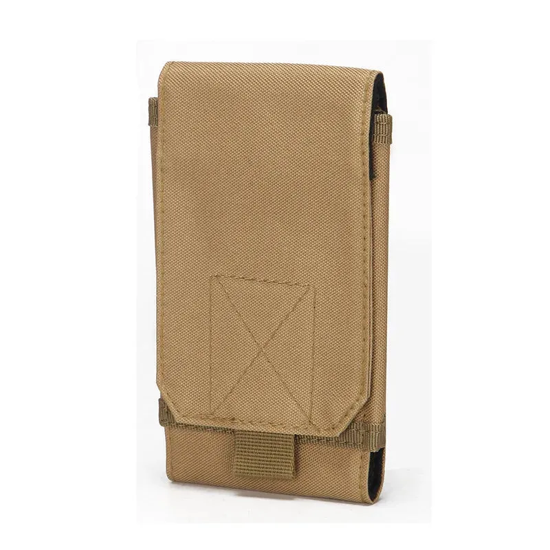Camouflage Tactical Phone Holder Waist Belt Bag - Waterproof Nylon EDC Sport Gear