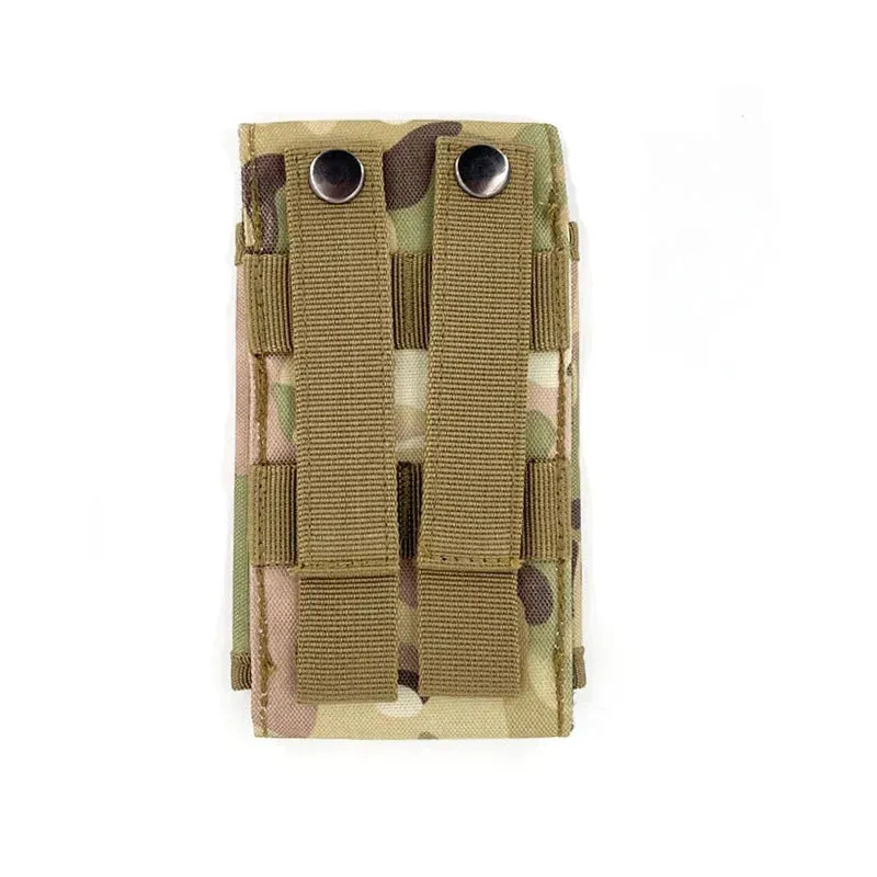 Camouflage Tactical Phone Holder Waist Belt Bag - Waterproof Nylon EDC Sport Gear