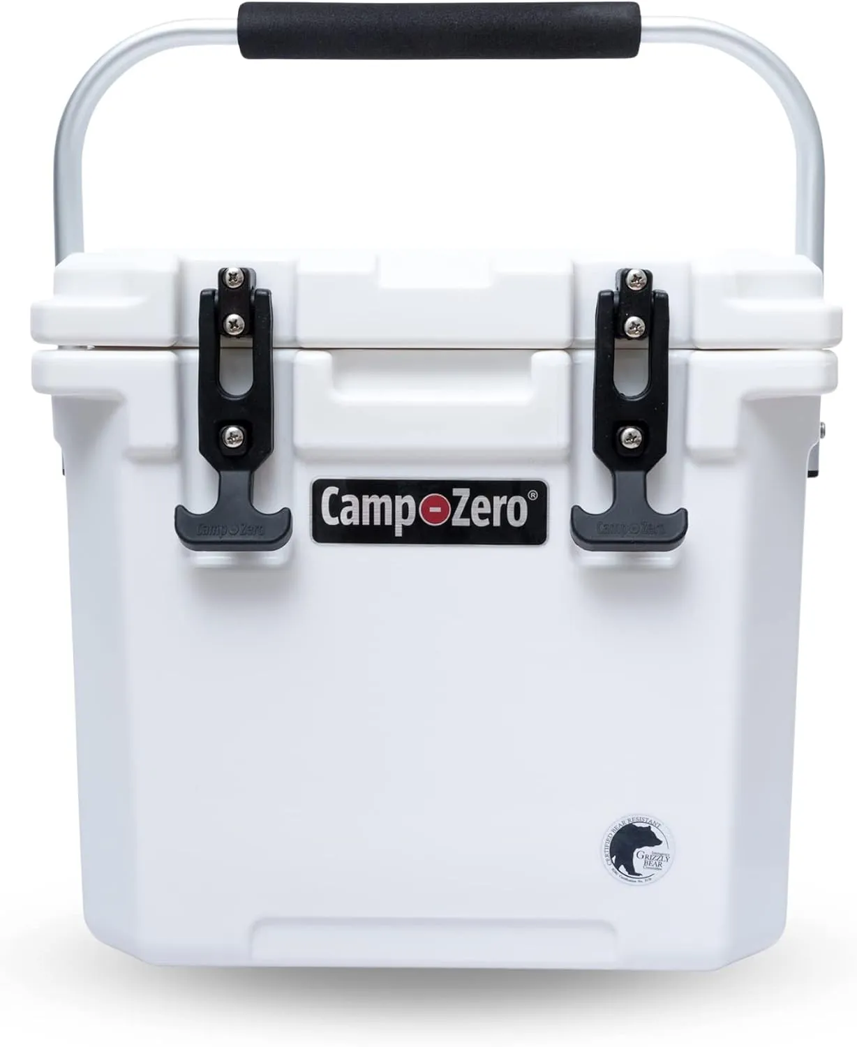 CAMP-ZERO 12L-12.6 Quart Portable Hard Cooler Ice Chest, Perfect for Drinks, Lunch, Beach, Picnics, Boating, Camping and Travel with 2 Molded-in Cup Holders and Folding Aluminum Handle