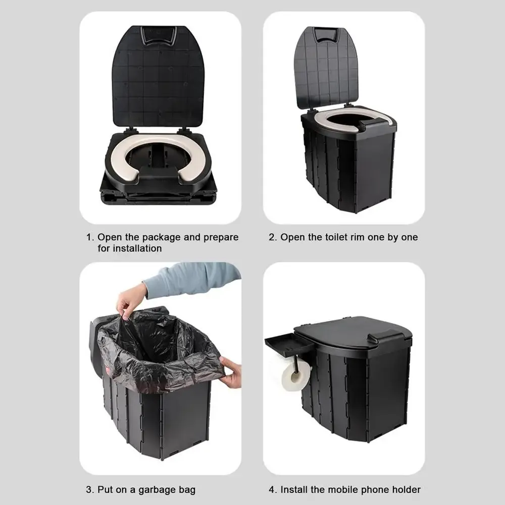 Camping Toilet Travel Folding Toilet