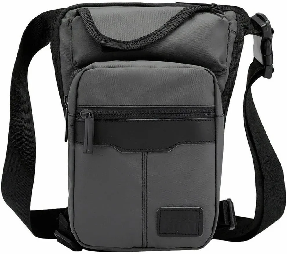 Canvas Drop Leg Bag for Men Women Hiking Waist Pack Tactical Military Motorcycle Bike Cycling Multi-Pocket Waist Outdoor Sports Fanny Pouch