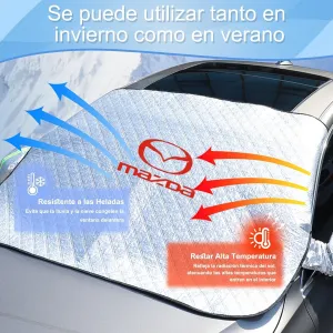 Car Windshield Snow Cover for Mazda Biante 2008-2018, Car Windshield Cover for Ice and Snow Car Windshield Snow Ice Cover with Magnetic Edges Ice Protection Foils Car Accessories