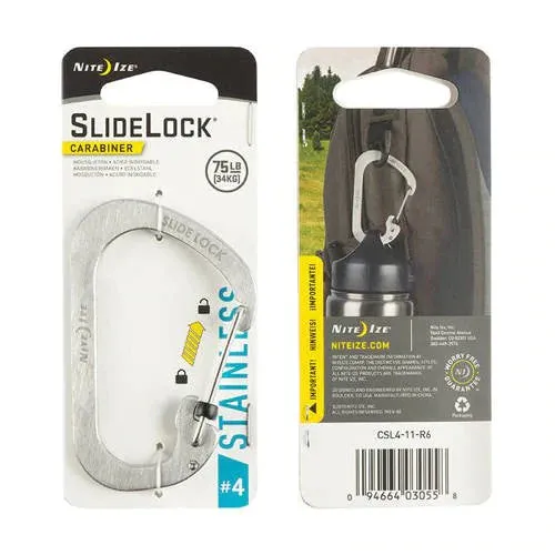 Carabiner with Slide Lock - Stainless Steel - nite Ize