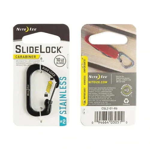 Carabiner with Slide Lock - Stainless Steel - nite Ize