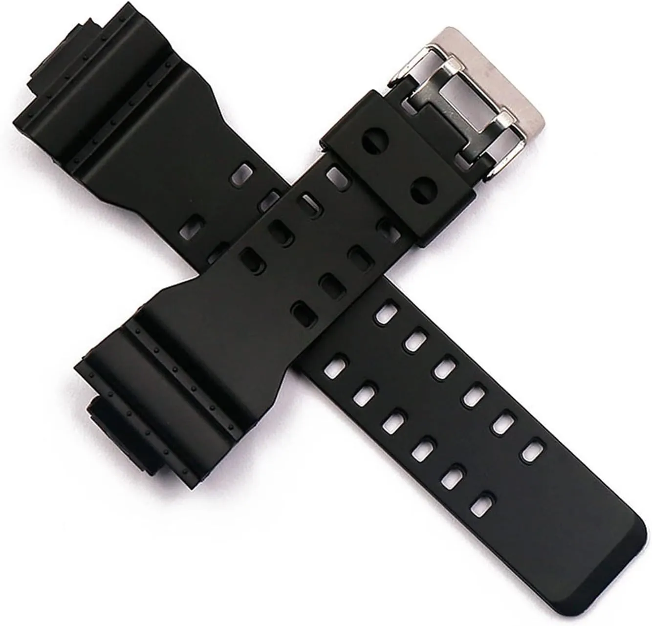 CAREG 16mm Rubber Strap Men's Pin Buckle Sports Waterproof Silicone Strap Compatible With Casio G-shock Watch Accessories Female Watch Band Durable