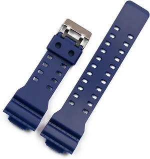 CAREG 16mm Rubber Strap Men's Pin Buckle Sports Waterproof Silicone Strap Compatible With Casio G-shock Watch Accessories Female Watch Band Durable