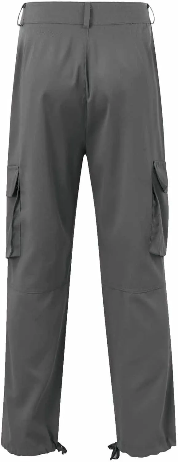 Cargo Pants for Men Tactical Jogging Pants Baggy Wide Leg Sweatpants Elastic Waist Jogger Pant with Multi Pockets