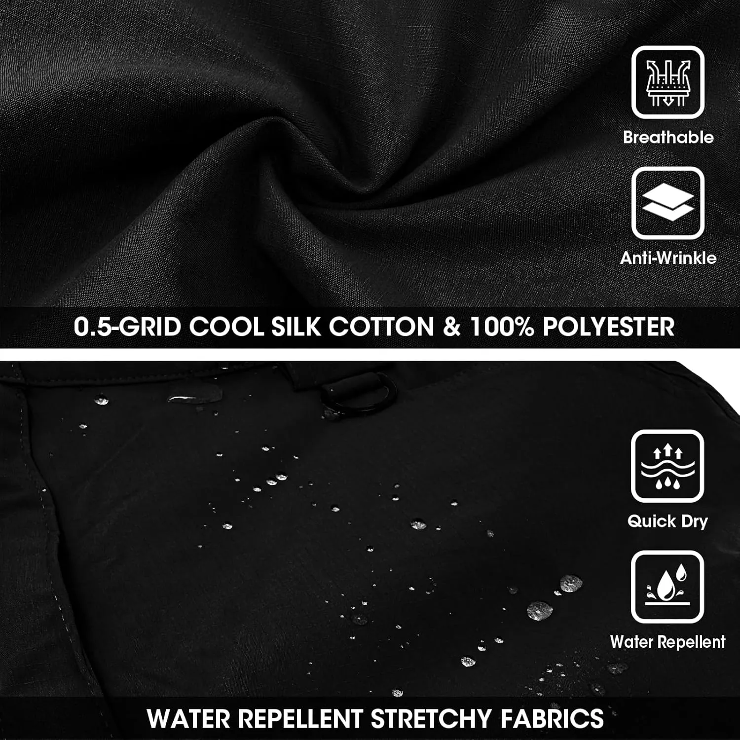 Cargo Pants Women with 9 Pockets - High Waist Water-Resistant Tactical Pants for Hiking, Sports, and Casual Wear
