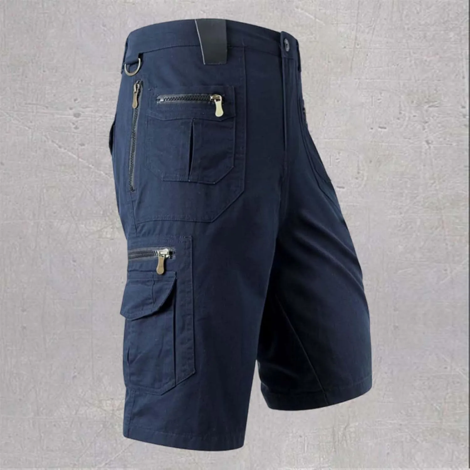 Cargo Shorts for Men 2024 Summer Trendy Tactical Work Shorts with Zipper Pockets Outdoor Hiking Jogging Bermuda Short