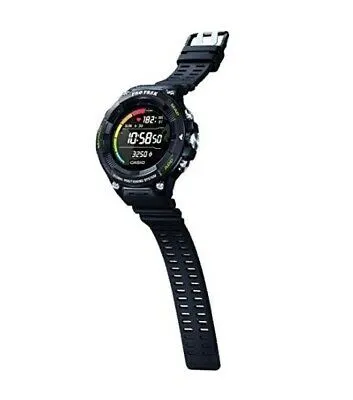 Casio"Pro Trek" Outdoor Heart-Rate Monitor GPS Sports Watch (Model WSD-F21HR-BKAGU) (BLACK)