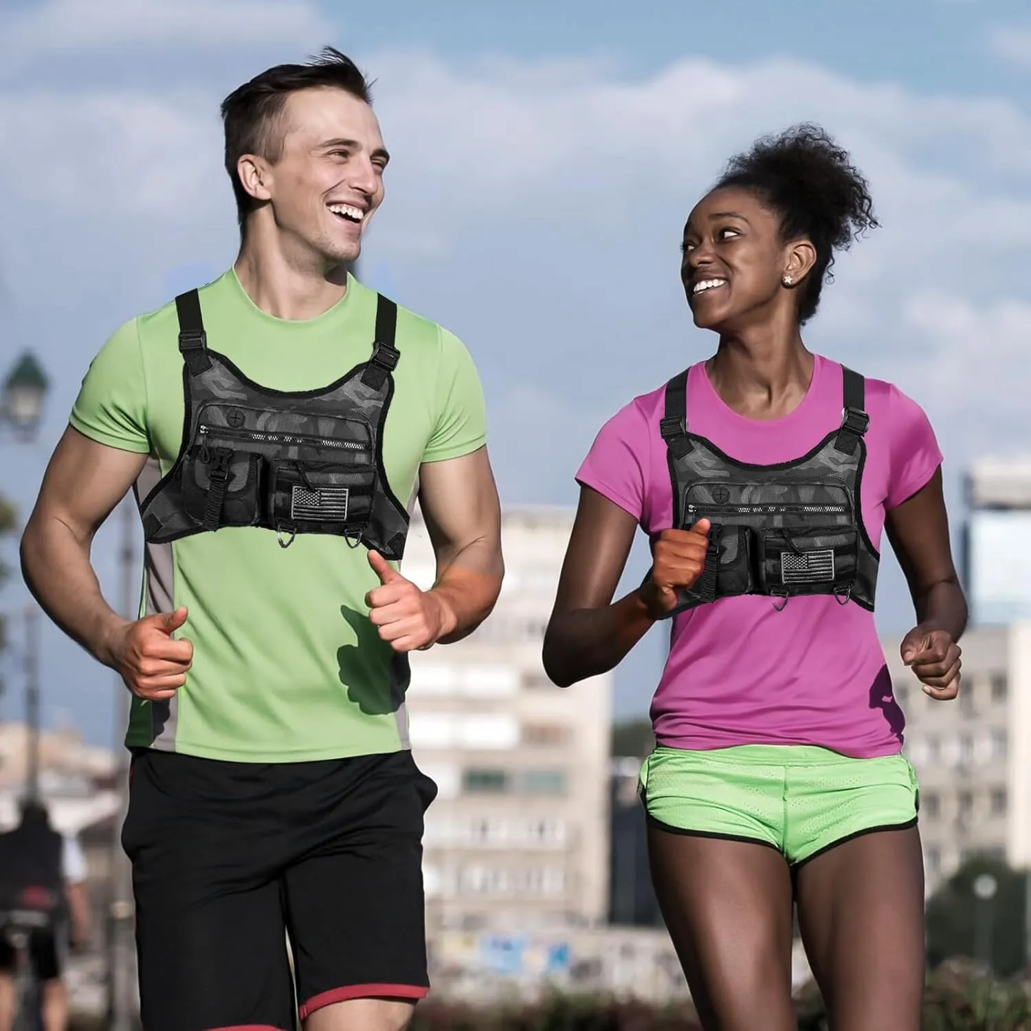 Chest Bag & Chest Rig for Men and Women - Running Vest with CCW Chest Holster,Chest Bag for Hiking, Fitness, EDC