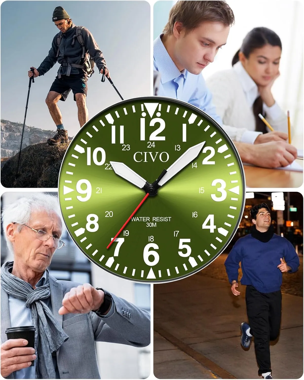 CIVO Military Watch for Men Waterproof: Analog Mens Watches Classic- Field Wrist Watches for Man