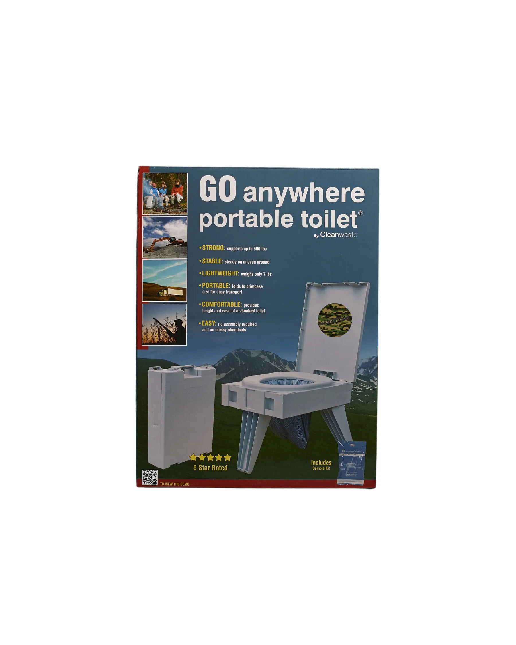 Cleanwaste GO Anywhere Portable Toilet®/The PETT®