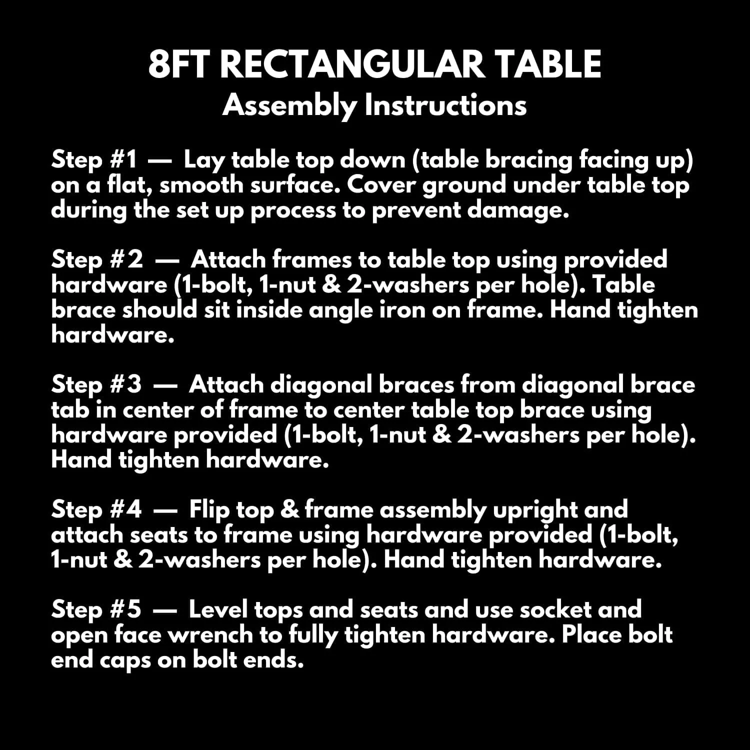 Coated Outdoor Furniture Heavy-Duty Portable Outdoor Picnic Table, Thermoplastic Coated Expanded Metal Commercial-Grade Patio Dining Furniture Made in America (8ft Rectangular, Black)