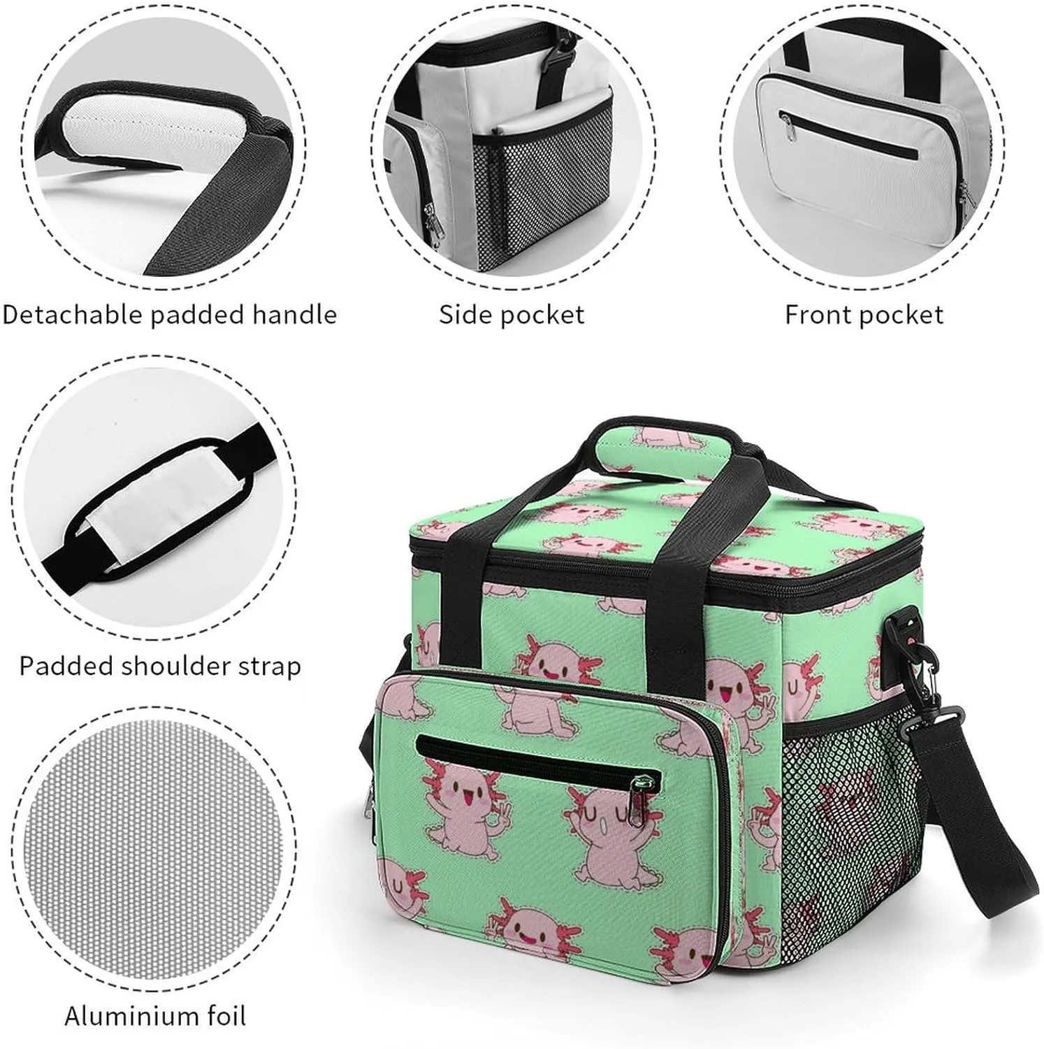 Colorful Spiral Galaxies 22.5L Waterproof Soft Cooler Bag Fantasy Nebulas Insulated Lunch Box for Camping Fishing Beach Road Trips