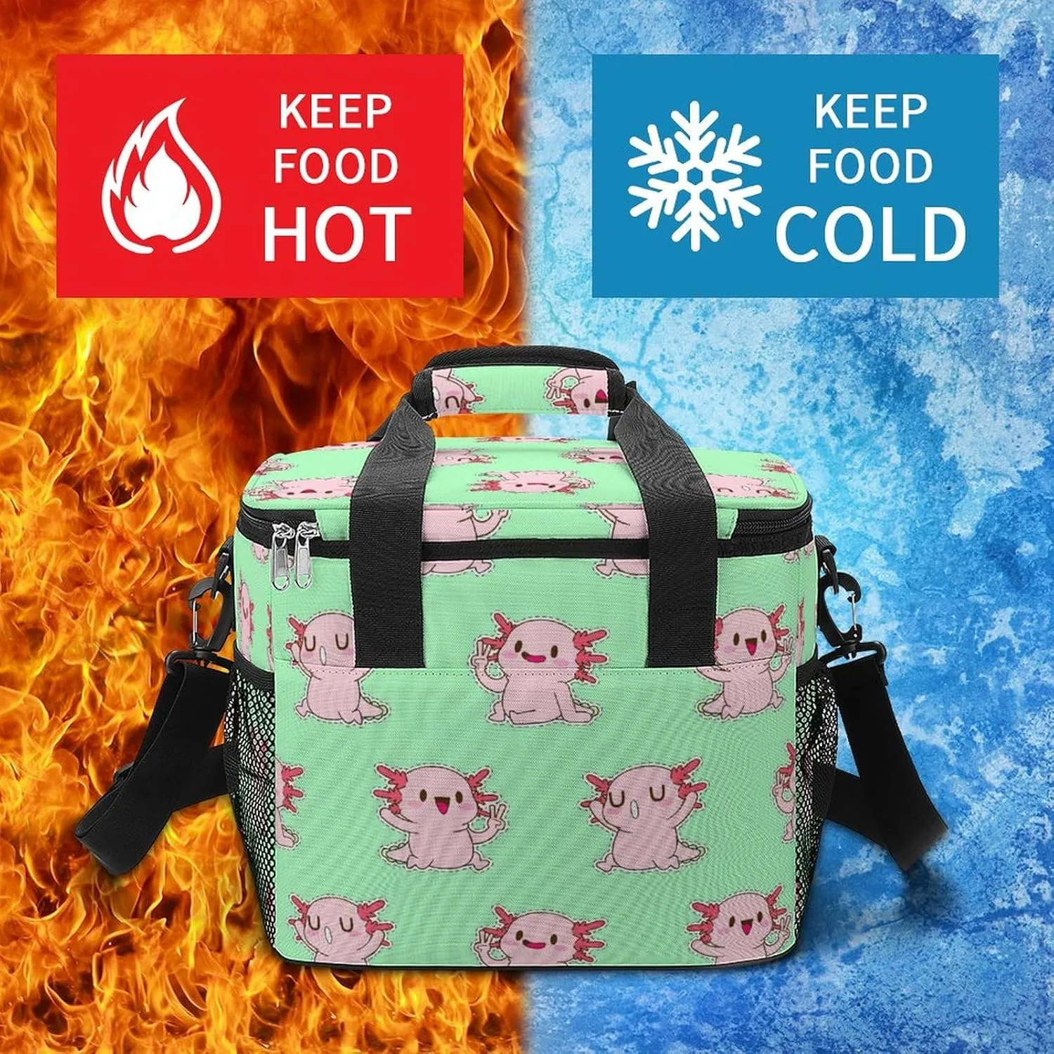 Colorful Spiral Galaxies 22.5L Waterproof Soft Cooler Bag Fantasy Nebulas Insulated Lunch Box for Camping Fishing Beach Road Trips