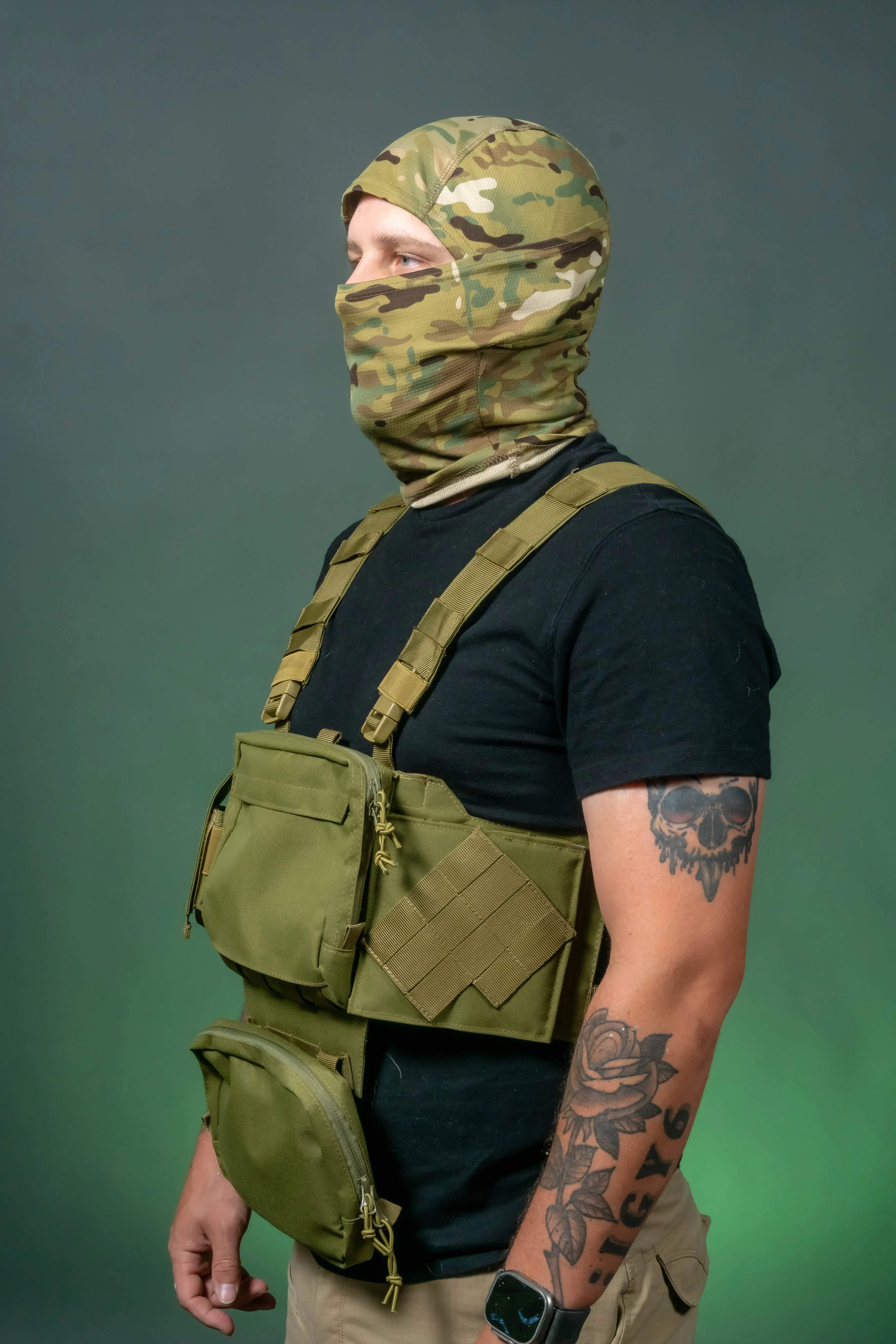 Complete Brown Oak Combat Cape Set