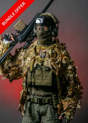 Complete Brown Oak Combat Cape Set