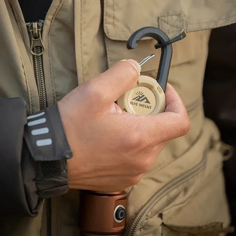 DAWNDESSLO Heavy Duty Retractable Keychain – Steel Wire ID Reel Carabiner Key Holder