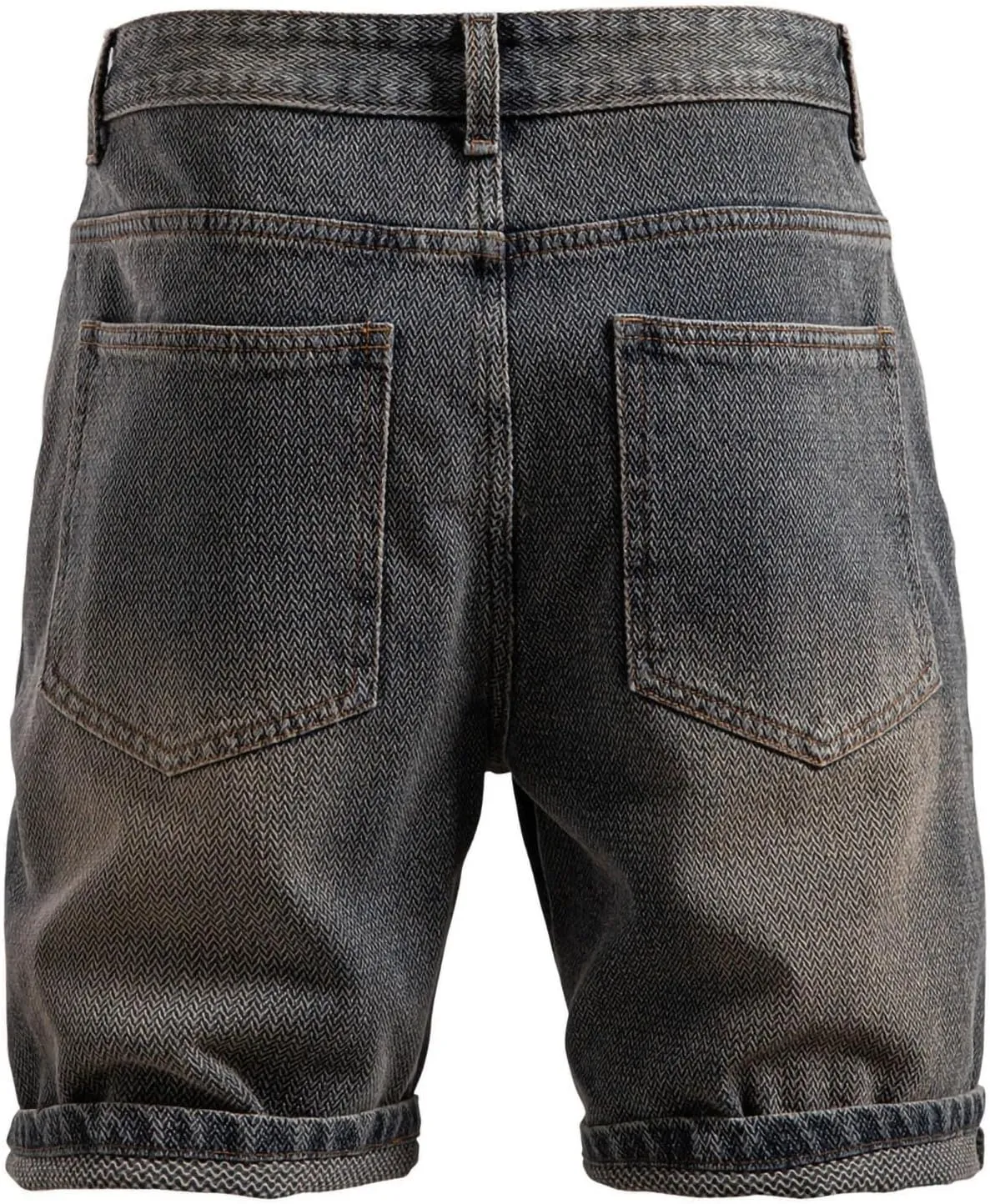 Denim Shorts for Men Knee Length Half Pants Summer Skinny Jeans Casual Chino Shorts Classic Roll Up Short Pants Bottoms