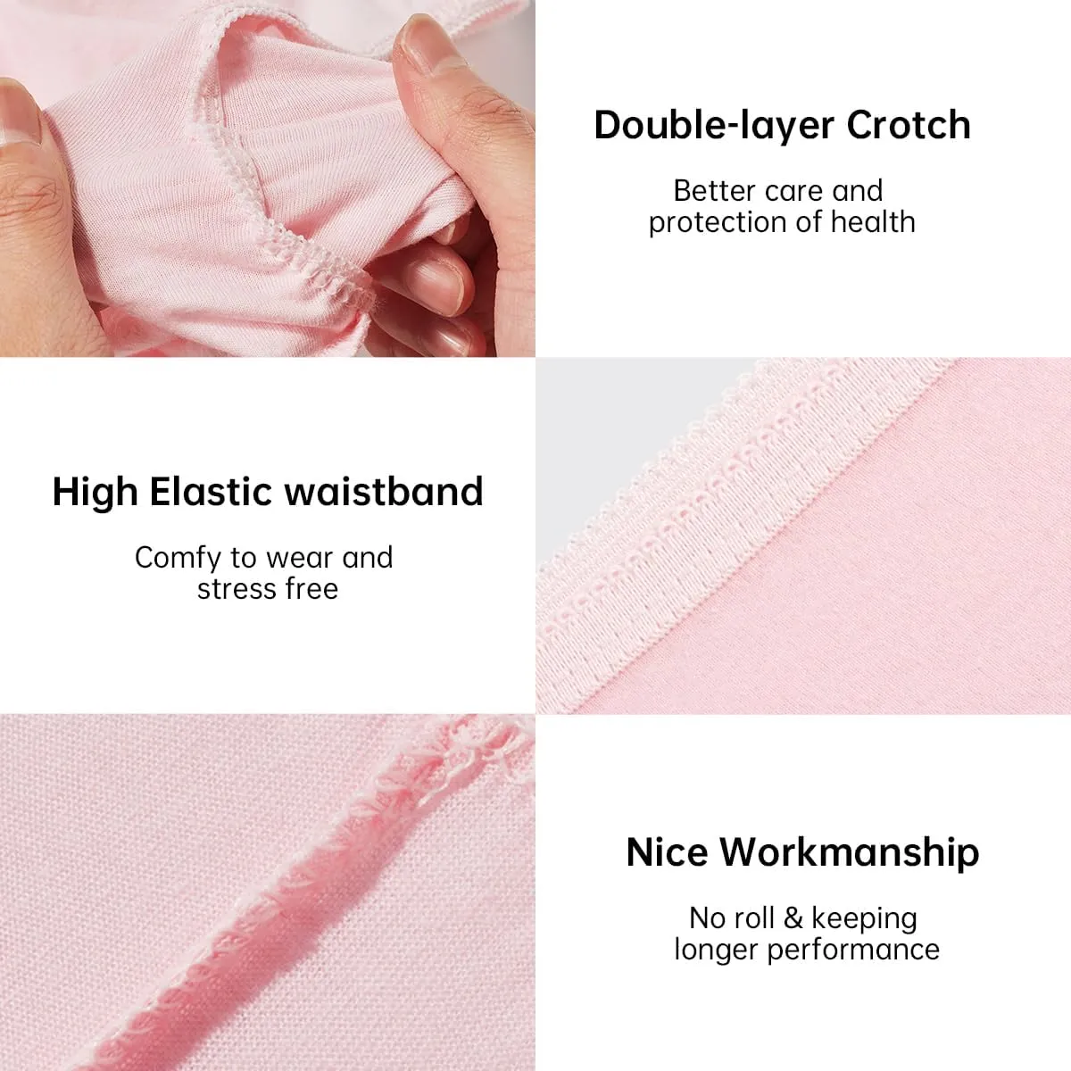 Disposable-Underwear-for-Women, 10 Packs Pure Cotton Ladies Brief Panties for Travel/Spa/Emergencies, Multicolor