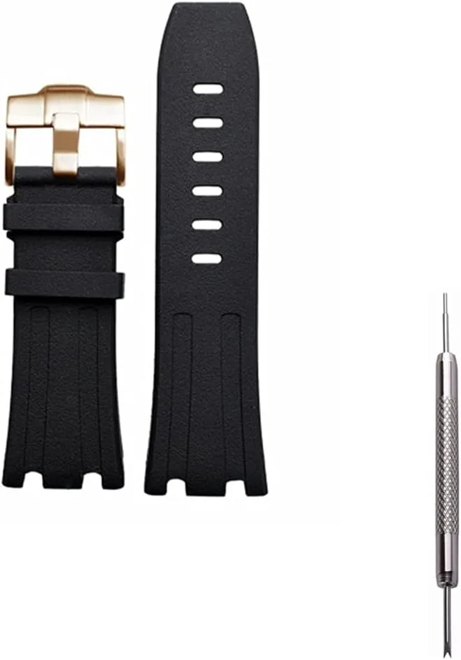 Dive Rubber Silicone Watch Band Compatible with Audemars Piguet Royal Oak Offshore 15703 15710-28mm AP Rubber Watch Band Strap