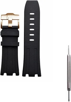 Dive Rubber Silicone Watch Band Compatible with Audemars Piguet Royal Oak Offshore 15703 15710-28mm AP Rubber Watch Band Strap