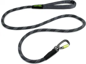 Dog Rope Leash with Lightweight Locking Swivel Carabiner, for Medium to Large Breeds, Comfortable Padded Handle, Reflective Stitching for Nighttime Safety and a Durable 5 Foot Long Lead