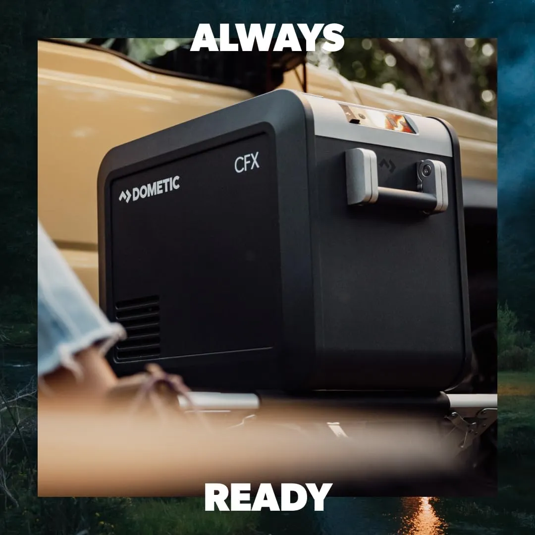 Dometic CFX3 Portable Refrigerator and Freezer with ICE Maker, Powered by AC/DC or Solar