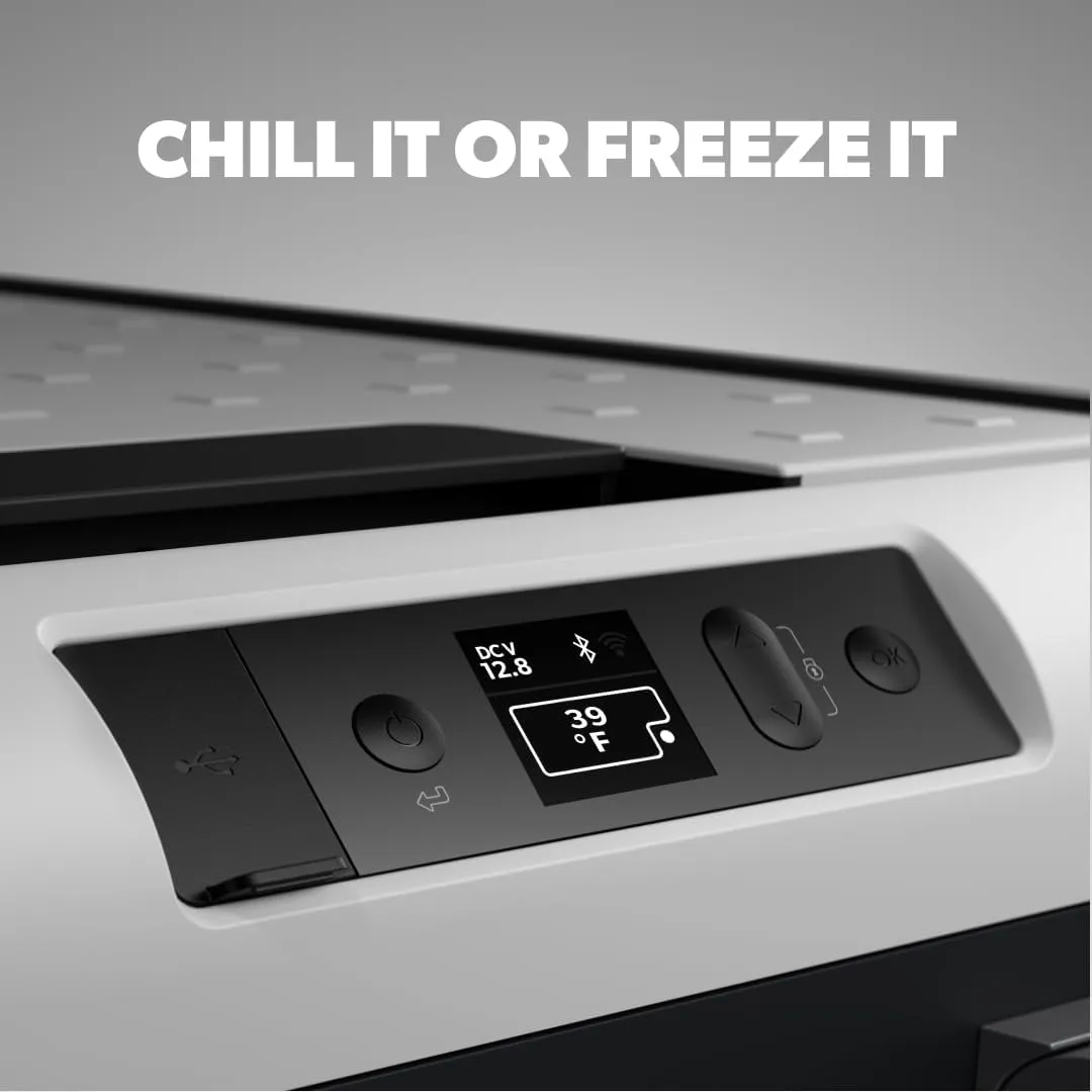 Dometic CFX3 Portable Refrigerator and Freezer with ICE Maker, Powered by AC/DC or Solar
