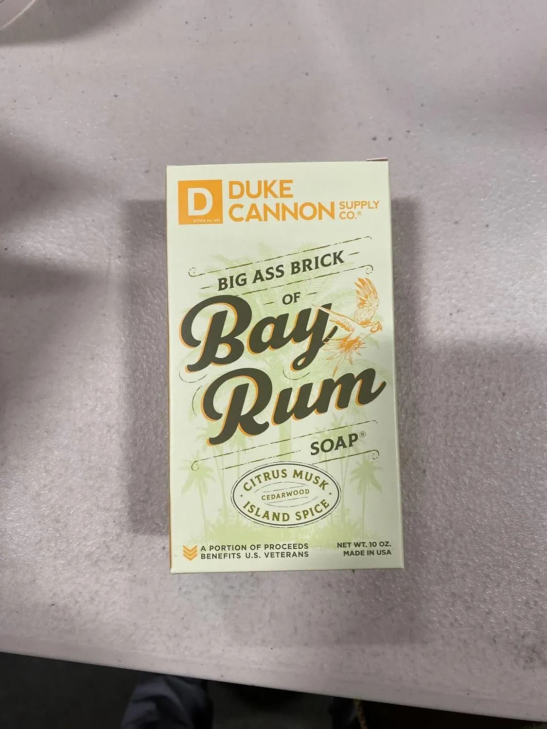 Duke Cannon Big Brick of Soap - Bay Rum Scent   Tactical Scrubber 2 Pack Bundle | 10 oz Triple-Milled Soap Bar with Citrus Musk & Cedarwood | Military-Grade Soap Pouch | For Men