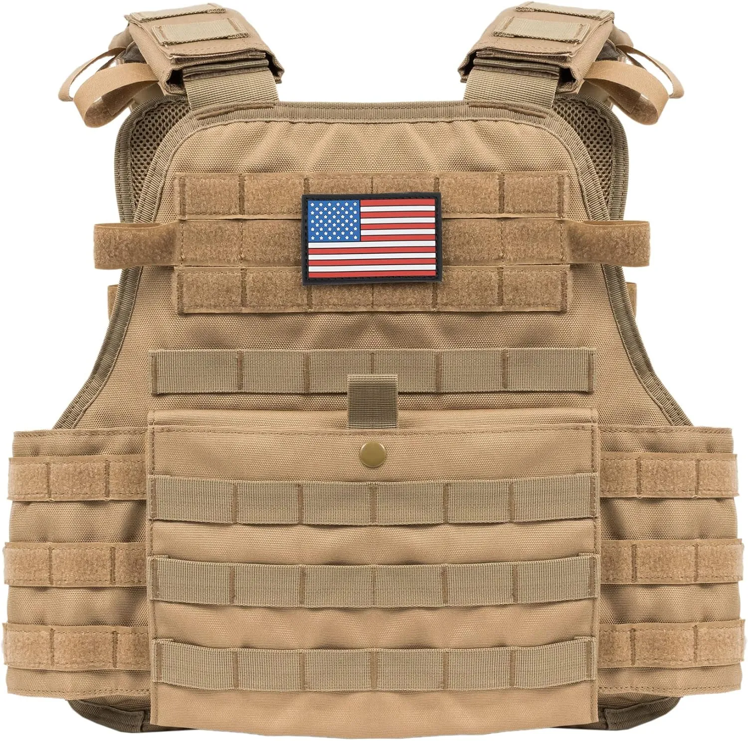 Eagle Sky Tactical Vest, Tough 500D Nylon, Adjustable Size S-XXL, Breathable 3D Mesh Liner
