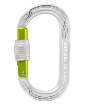 Edelrid Oval Power 2500 Screwgate silver