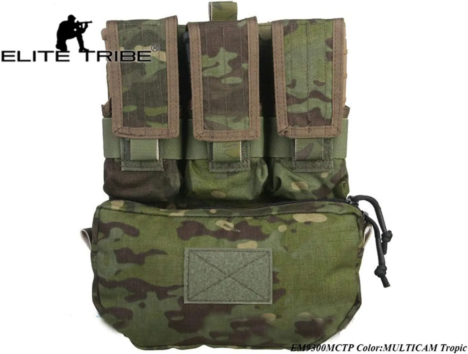 Emerson Assault Back Panel Airsoft Combat Molle Vest Waist Bag