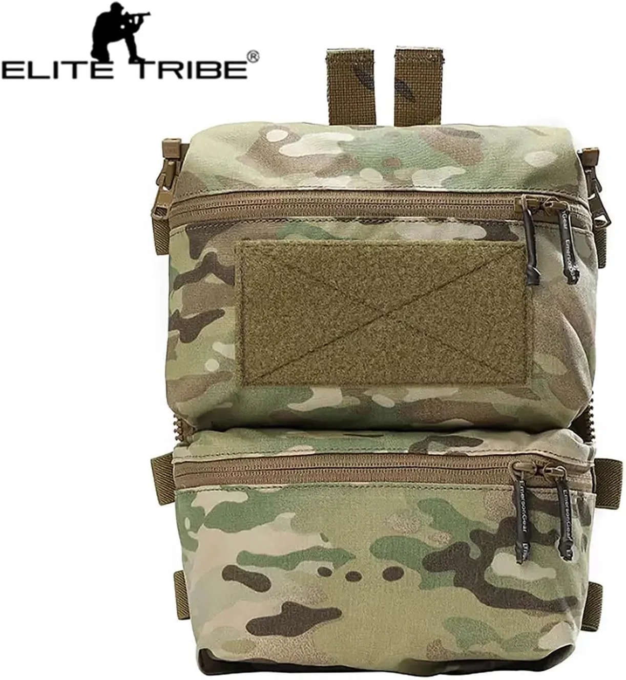Emerson FRO Style V5 Vest Back Double Pouch Multi-purpose Bag Zip On Backpack (Multicam)