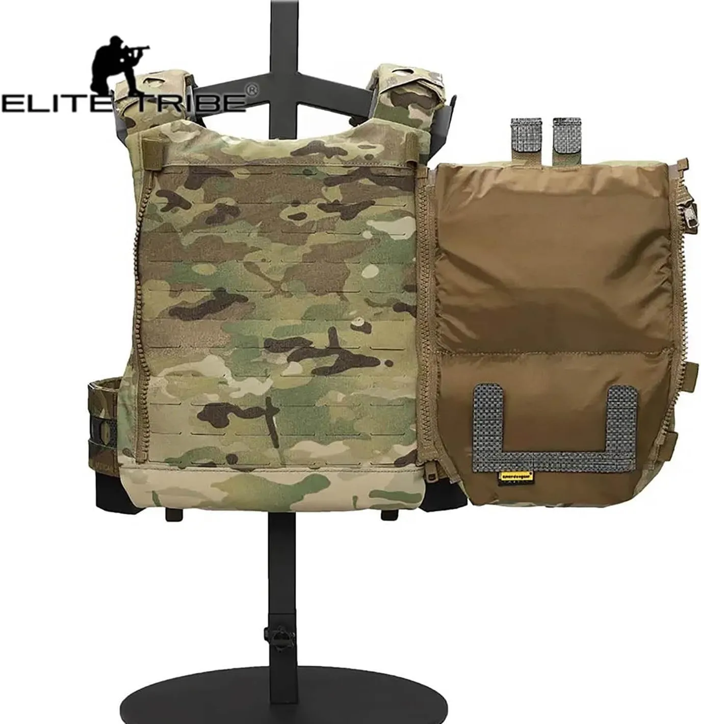 Emerson FRO Style V5 Vest Back Double Pouch Multi-purpose Bag Zip On Backpack (Multicam)