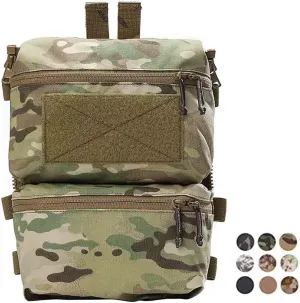 Emerson FRO Style V5 Vest Back Double Pouch Multi-purpose Bag Zip On Backpack (Multicam)