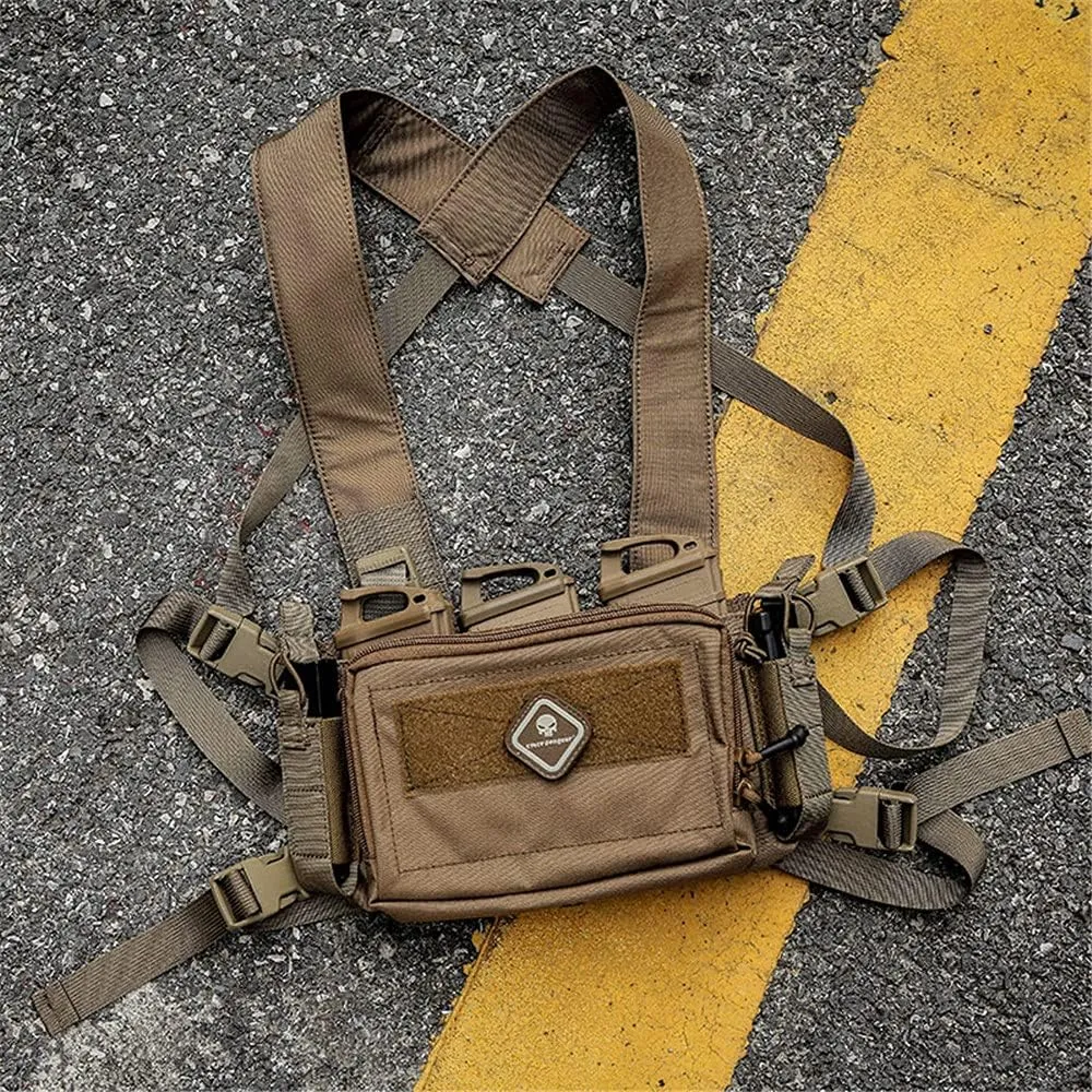 emersongear D3CR Micro Chest Vest,Mini Style,Compatible with Chest Strap/Tac Backpack/Tac Vest,Unisex