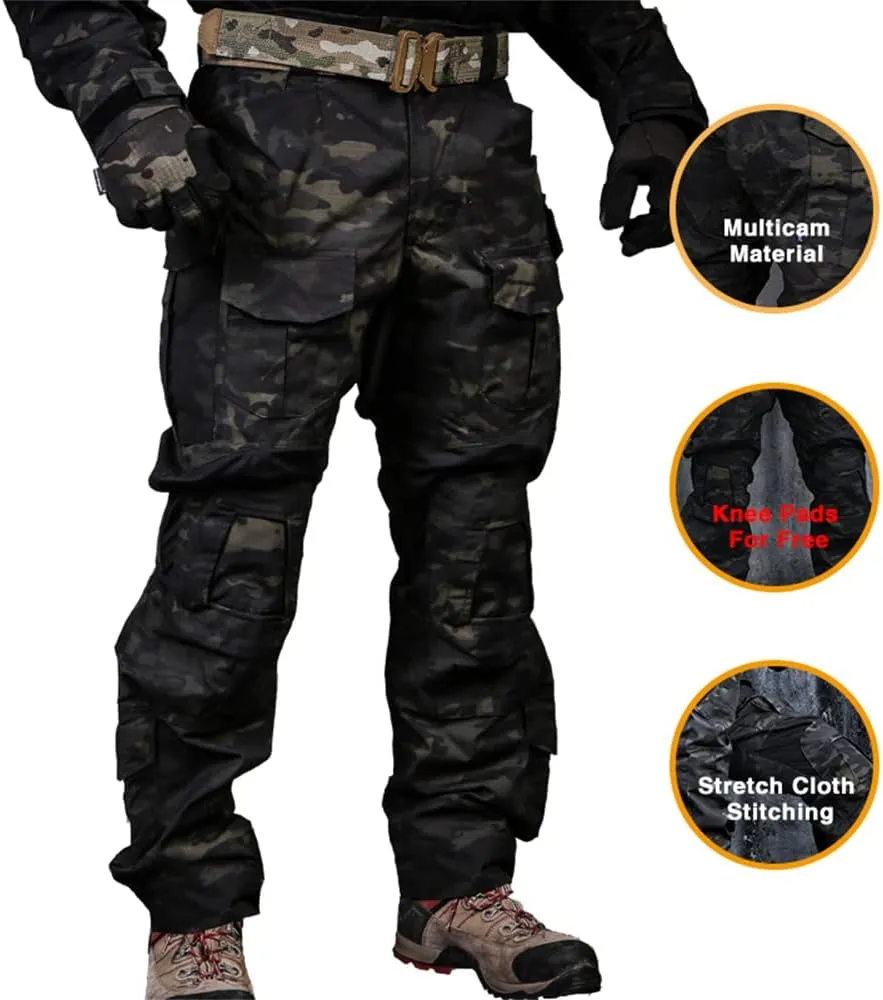 emersongear G3 Tactical Pants,Ripstop Cargo Pants for Men Camo Army Training Hiking Hunting Camping Fishing Available