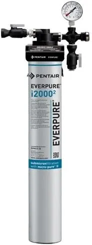 Everpure EV932401 Water Purification Unit, 18"L x 18"W x 21"H, Aluminum, Automatic Shut-Off