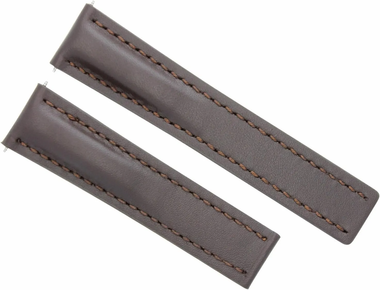 Ewatchparts 22-24mm Leather Watch Band Strap Smooth Compatible with Breitling Navitimer Bentley Waterproof
