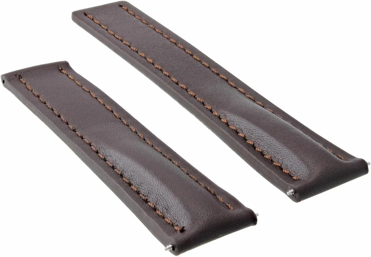 Ewatchparts 22-24mm Leather Watch Band Strap Smooth Compatible with Breitling Navitimer Bentley Waterproof