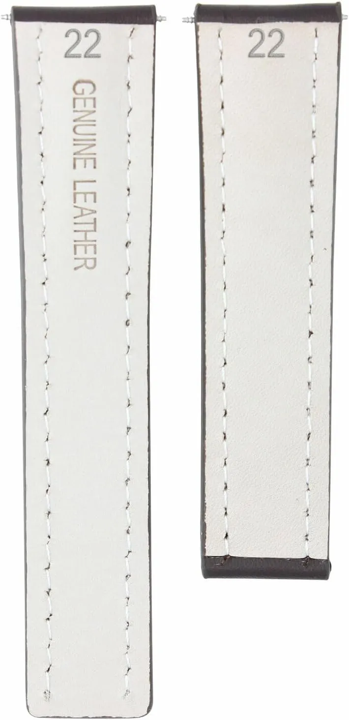 Ewatchparts 22-24mm Leather Watch Band Strap Smooth Compatible with Breitling Navitimer Bentley Waterproof